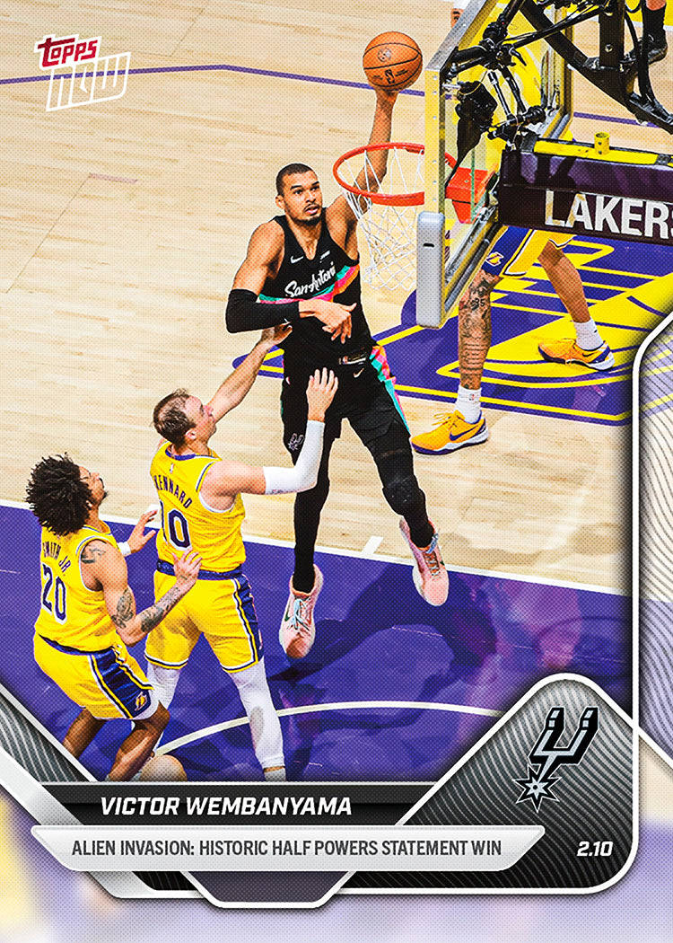 Victor Wembanyama - 2025-26 NBA Topps NOW - Card 170 - PR: 2043
