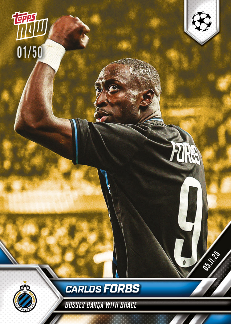 Carlos Forbs - 2025-26 UCL Topps NOW - Card 46 - PR: 118 - Image 6
