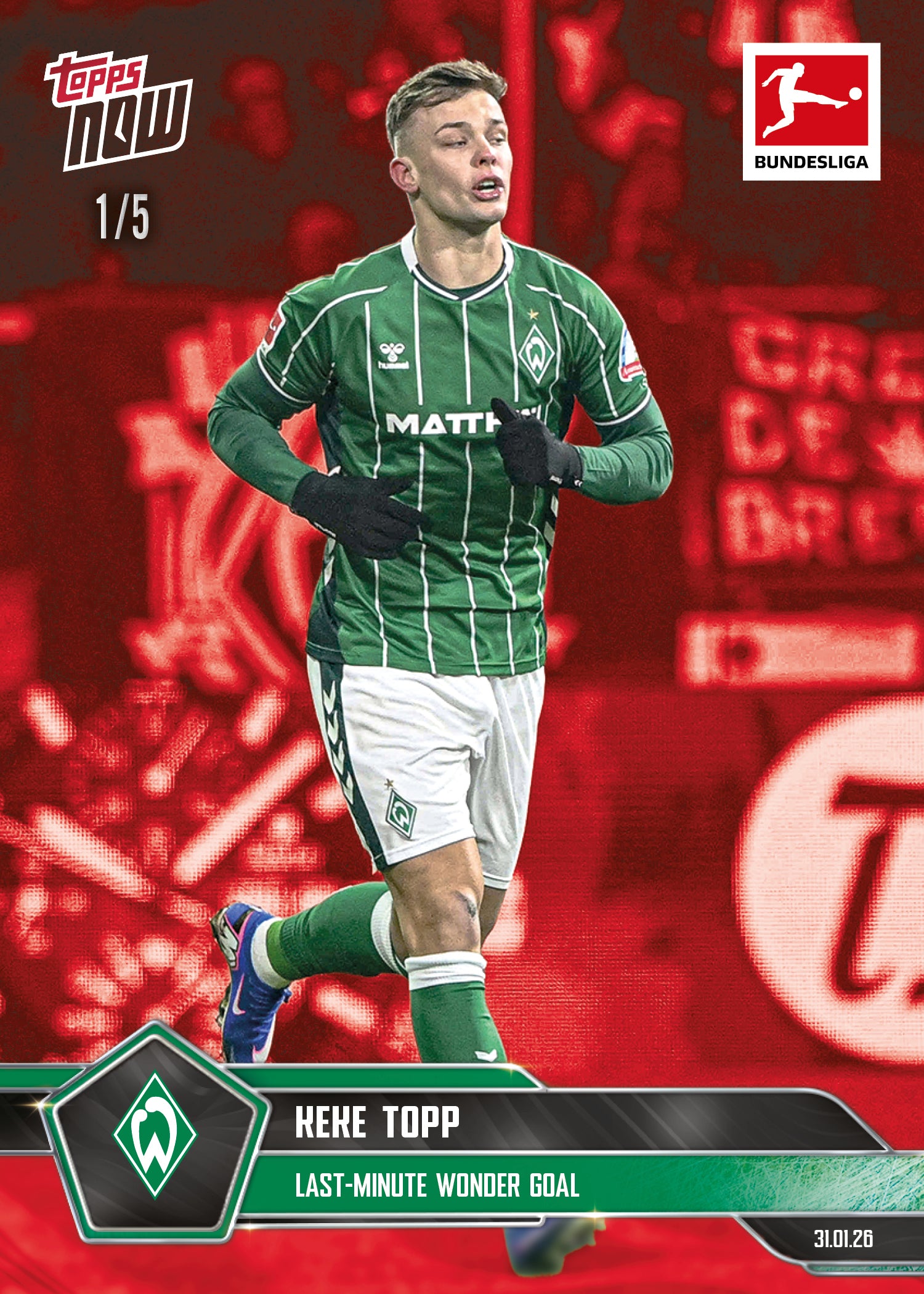 Keke Topp - 2025-26 Bundesliga Topps NOW - Card 113 - PR: 267 - Image 3