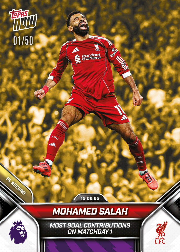 Mohamed Salah - 2025-26 Premier League Topps NOW - Card 5 - PR: 2615 - Image 6