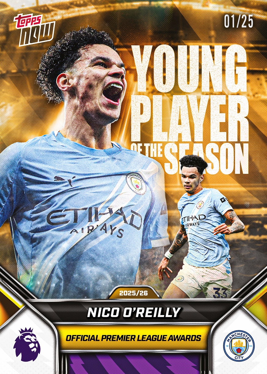 Nico O'Reilly - 2025-26 Premier League Topps NOW - Card 209 - PR: 845 - Image 6