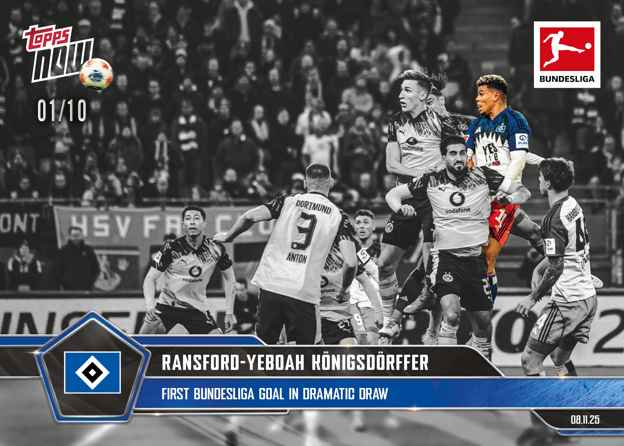 Ransford-Yeboah Königsdörffer - 2025-26 Bundesliga Topps NOW - Card 59 - PR: 519 - Image 4