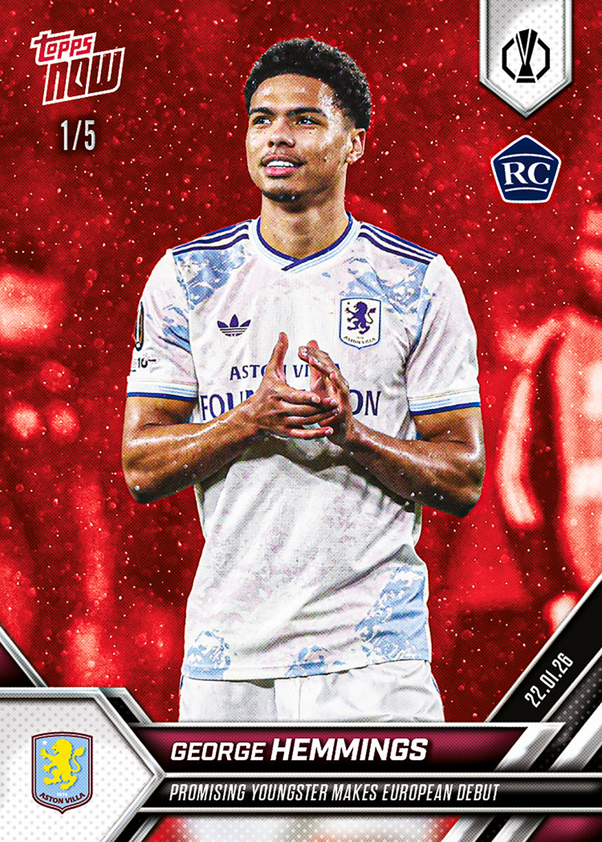 George Hemmings - 2025-26 UEL Topps NOW - Card 15 - PR: 709 - Image 3