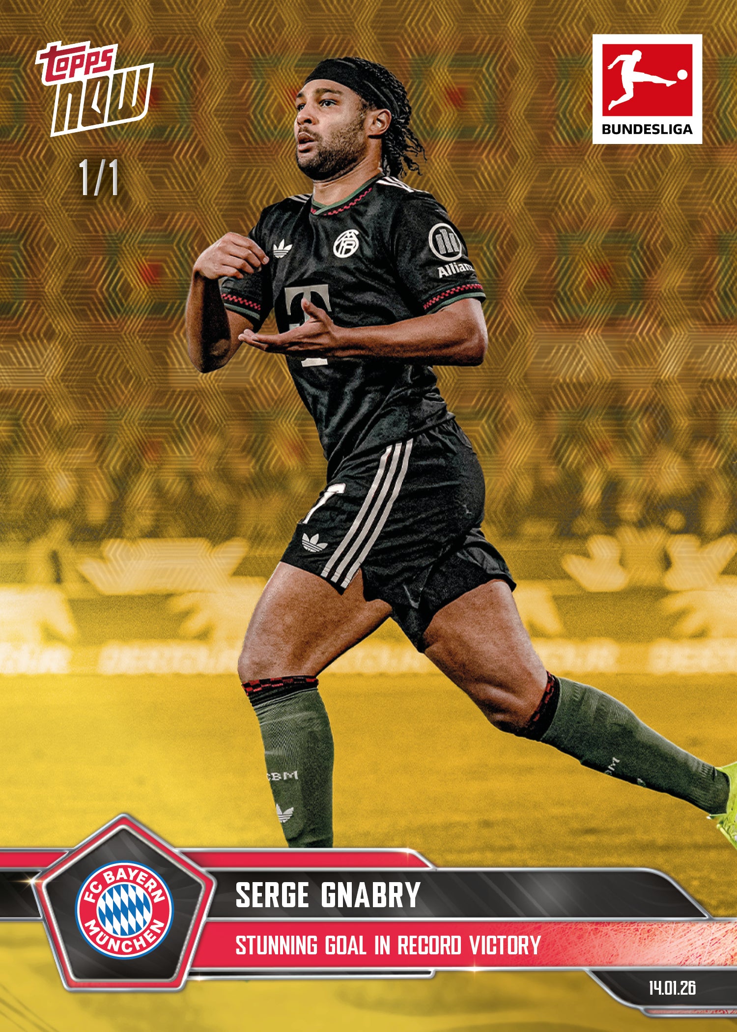 Serge Gnabry - 2025-26 Bundesliga Topps NOW - Card 98 - PR: 403 - Image 2