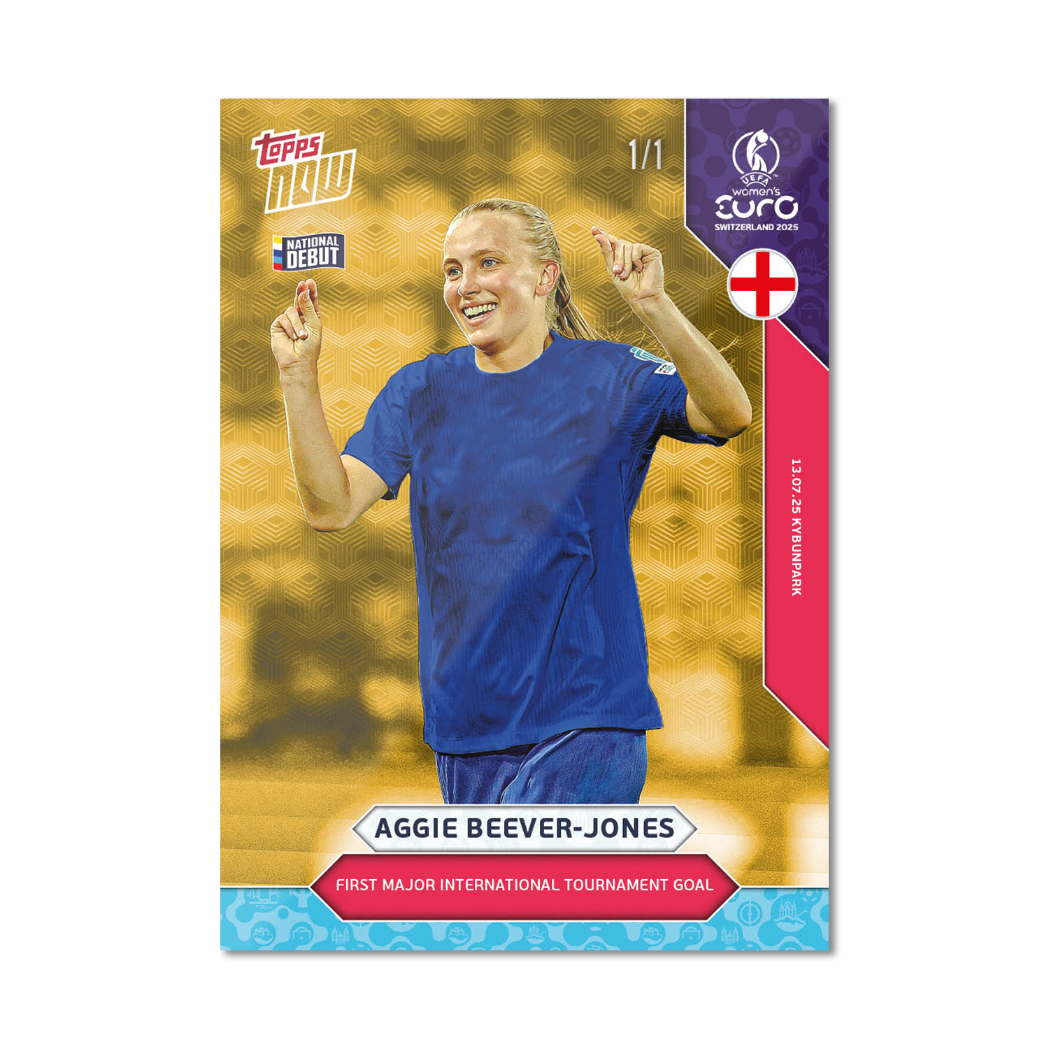 Alternative view of Aggie Beever-Jones - UEFA Women’s EURO 2025™ Topps NOW - Card 19 - PR: 208