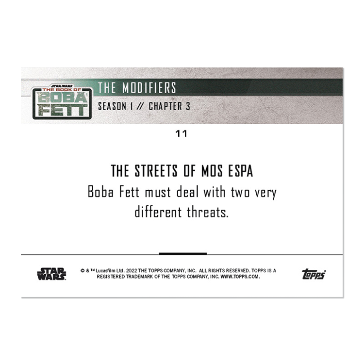2022 Star Wars TOPPS NOW - 5-Card Pack - Book of Boba Fett Chapter 3 - PR: 1510 - Image 3