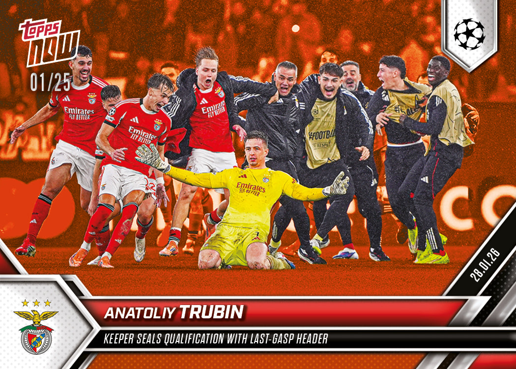 Anatoliy Trubin - 2025-26 UCL Topps NOW - Card 81 - PR: 1716 - Image 7