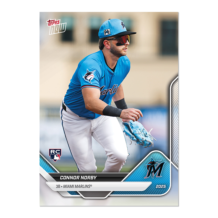 2025 Miami Marlins MLB Topps NOW Road To Opening Day 11-Card Team Set - PR: 271 - Image 3