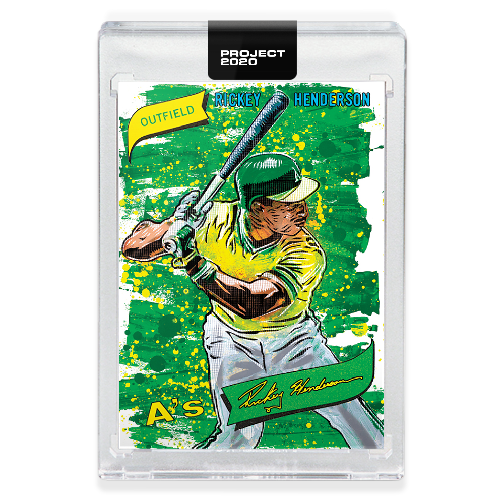 Topps PROJECT 2020 Card 57 - 1980 Rickey Henderson by Blake Jamieson - Print Run: 3819