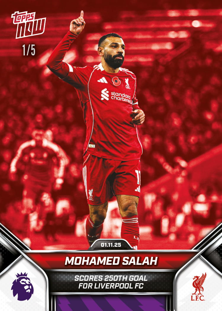 Mohamed Salah - 2025-26 Premier League Topps NOW - Card 46 - PR: 1406 - Image 4