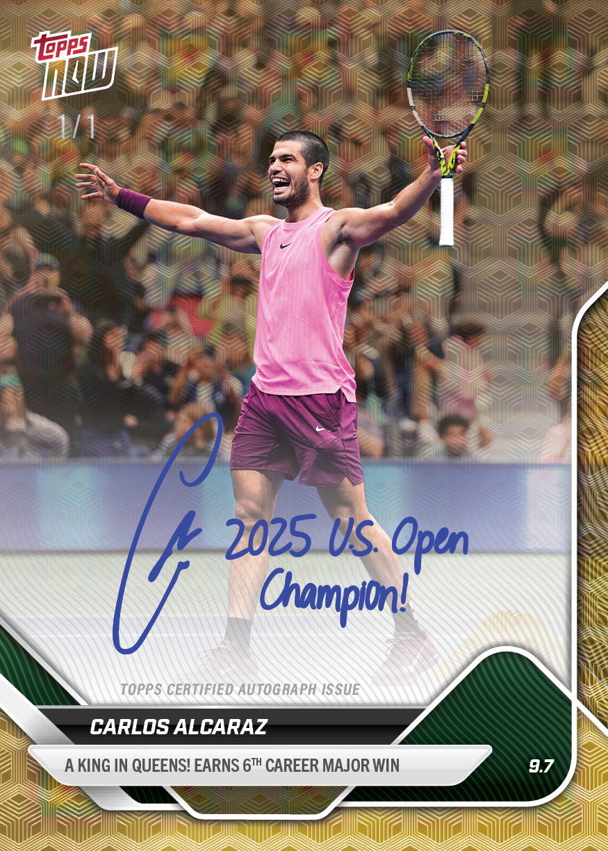Carlos Alcaraz - 2025 Tennis Topps NOW - Card TN-CA - LOOK FOR AUTOS - PR: 11826 - Image 2