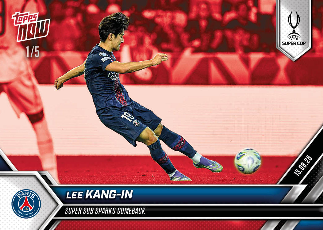 Lee Kang-in - 2025-26 UCL Topps NOW Card 4 - PR: 645 - Image 3
