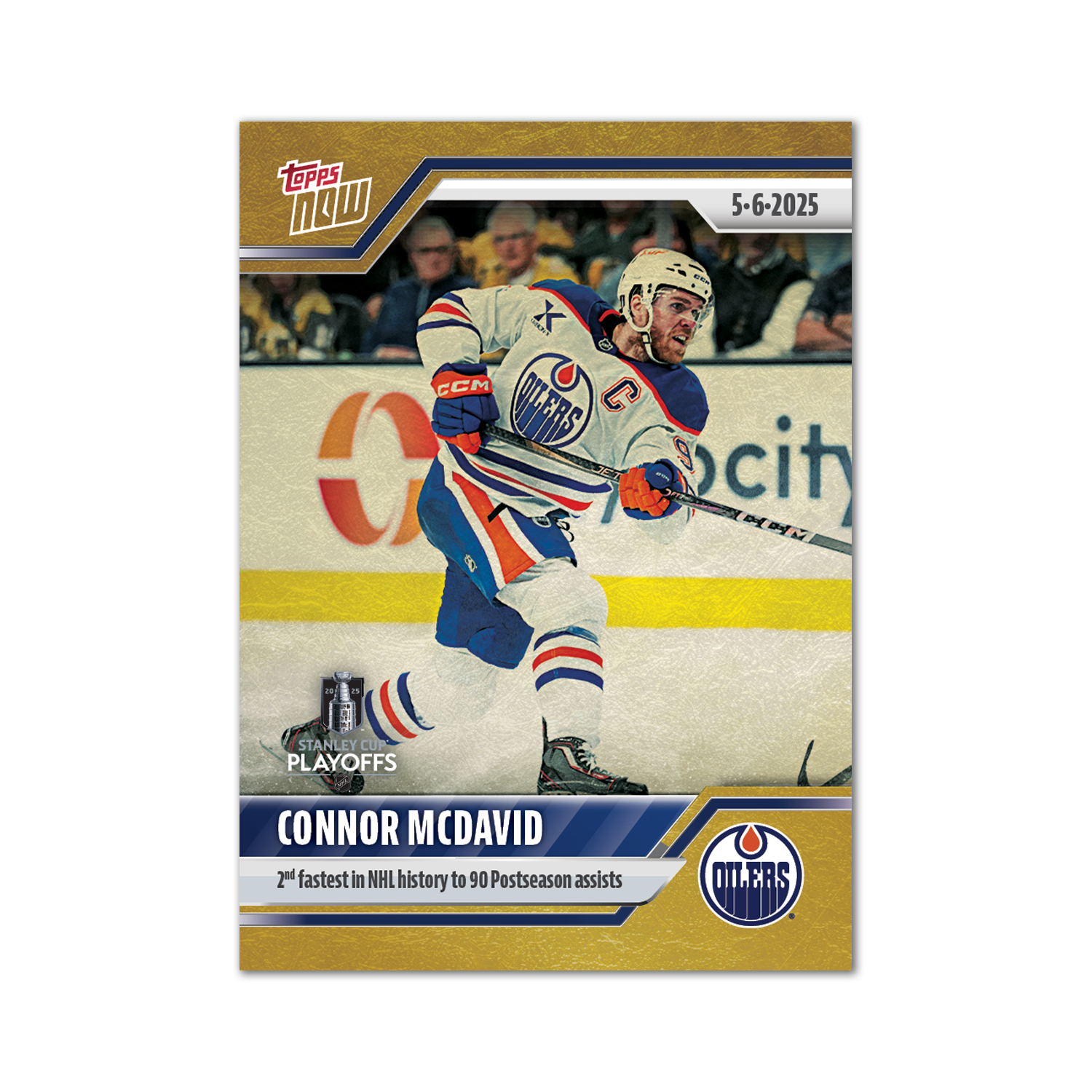 Connor McDavid - 2024-25 NHL Topps NOW - Sticker # 178 Pack - PR: 340 - Image 2