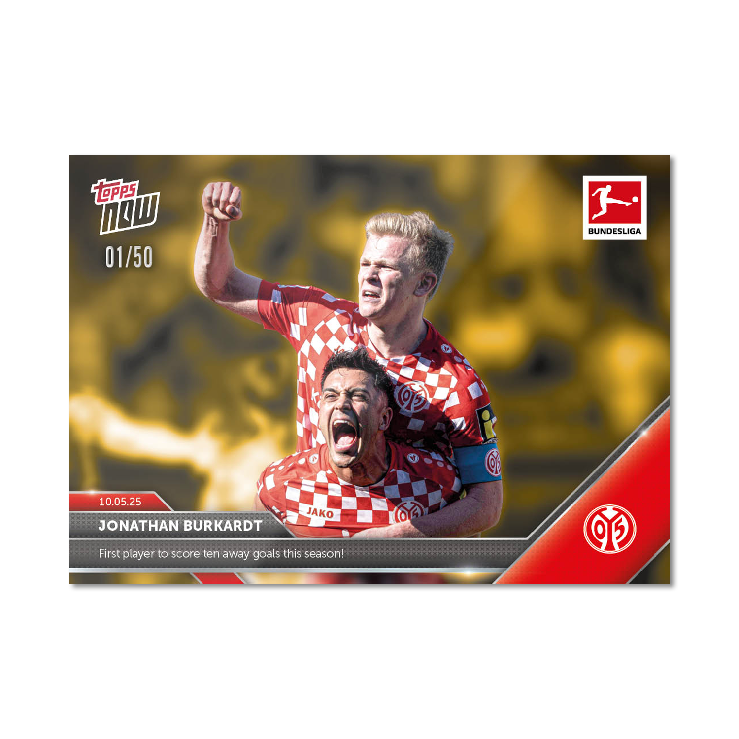 Jonathan Burkardt - 2024-25 Bundesliga Topps NOW - Card 186 - PR: 62 - Image 6