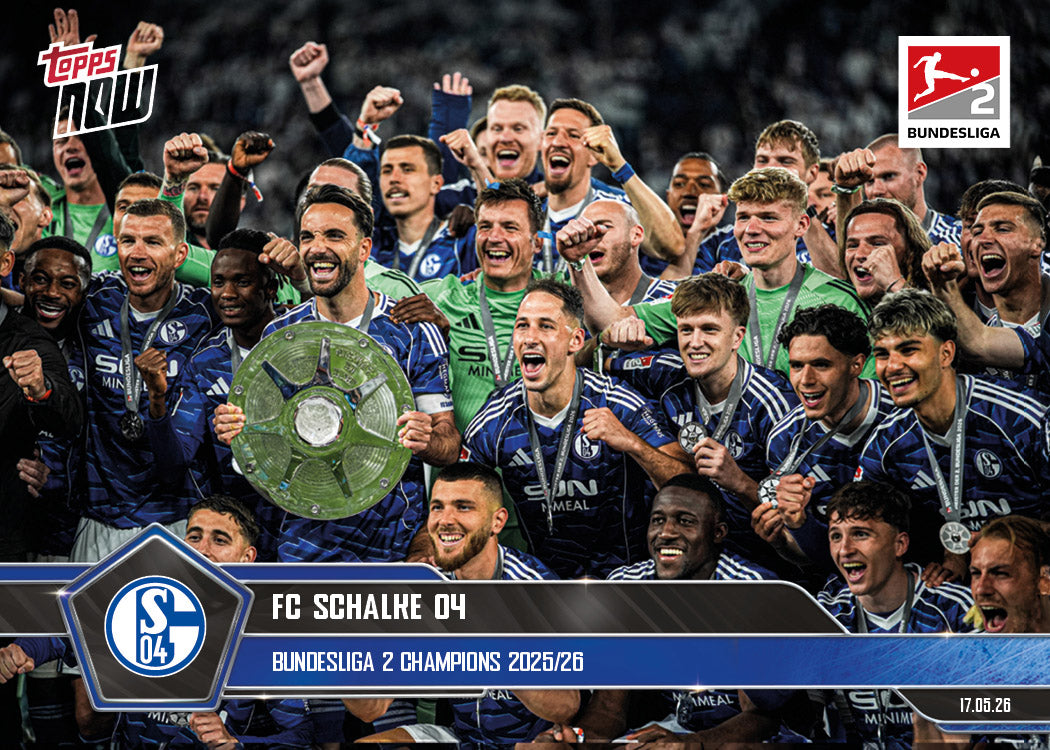 FC Schalke 04 - 2025-26 Bundesliga Topps NOW - Card 197 - PR: 1046