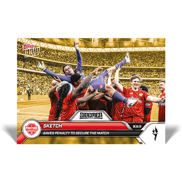 Sketch - 2025 Sidemen Charity Match Topps NOW Card 9 - LOOK FOR AUTO - PR: 491 - Image 7