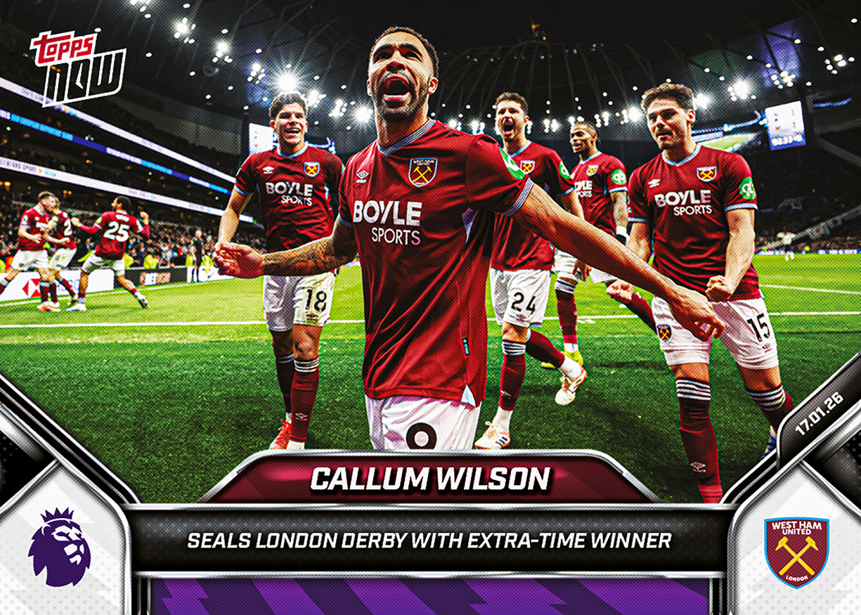 Callum Wilson - 2025-26 Premier League Topps NOW - Card 110 - PR: 192