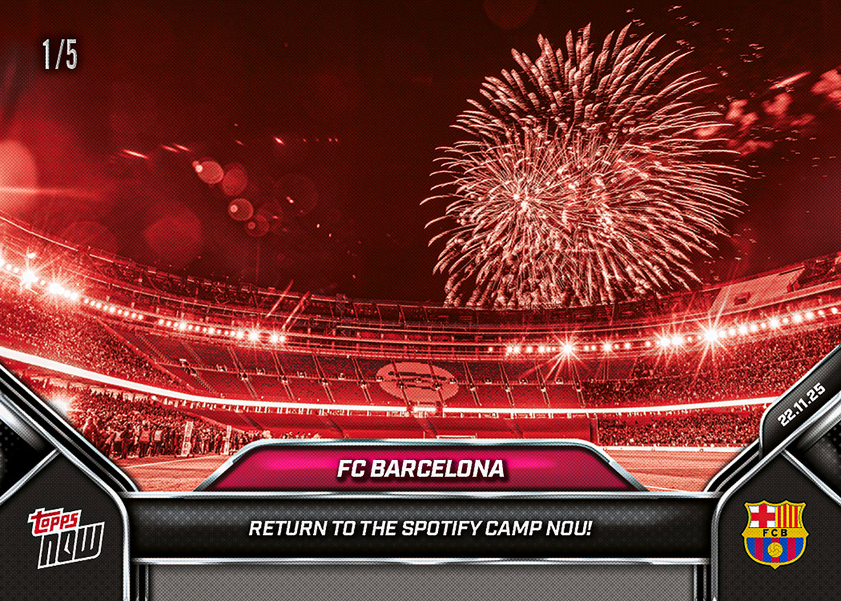 FC Barcelona - 2025 FC Barcelona Topps NOW - Card 4 - PR: 1425 - Image 3