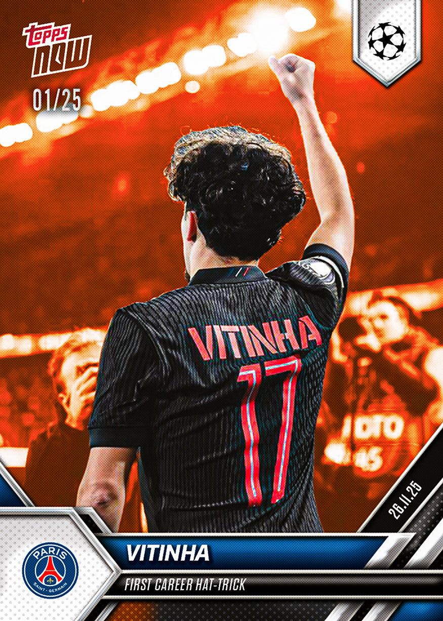 Vitinha - 2025-26 UCL Topps NOW - Card 56 - PR: 474 - Image 5