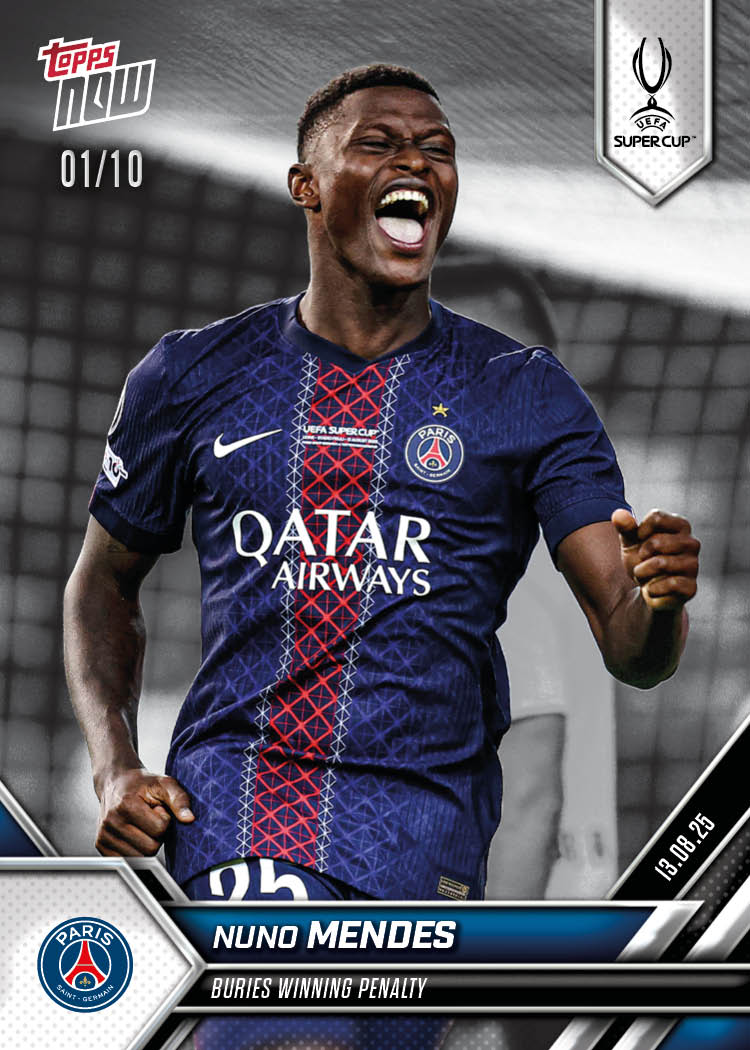Nuno Mendes - 2025-26 UCL Topps NOW Card 2 - PR: 357 - Image 4