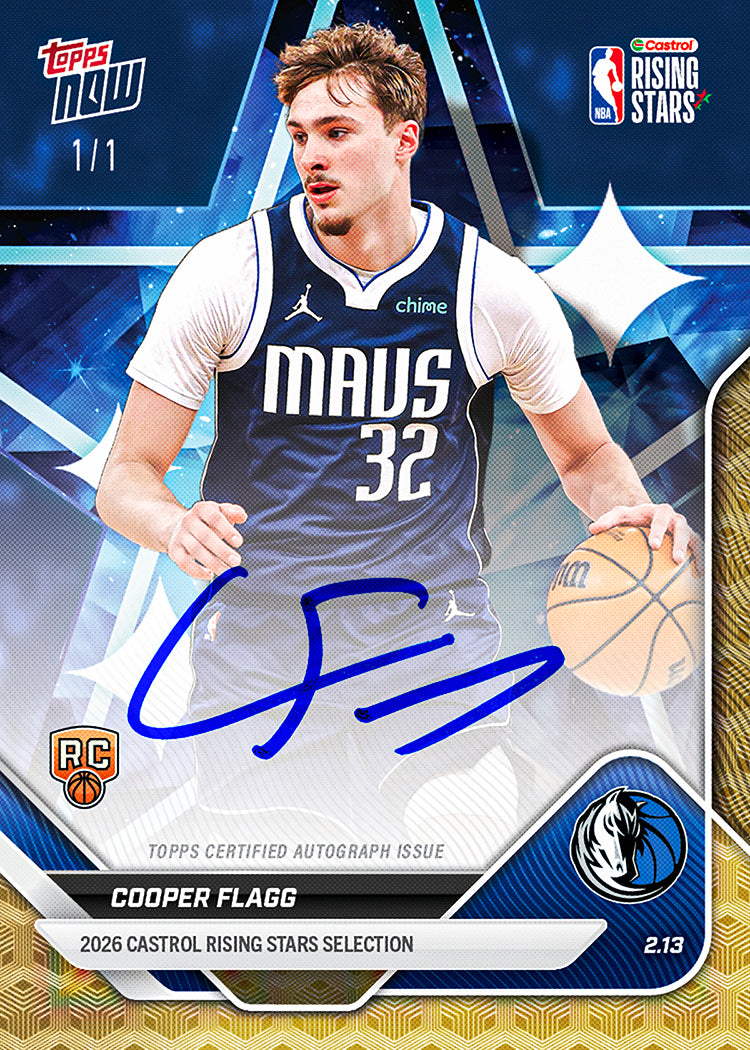 2026 Rising Stars Set - NBA Topps NOW - 22 Card Set - PR: 7287 - Image 7
