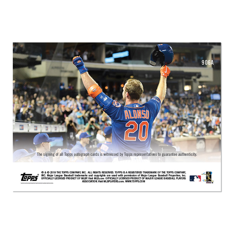 On-Card Auto # to 99 - Alonso/Judge - MLB TOPPS NOW Card 906A - Image 2