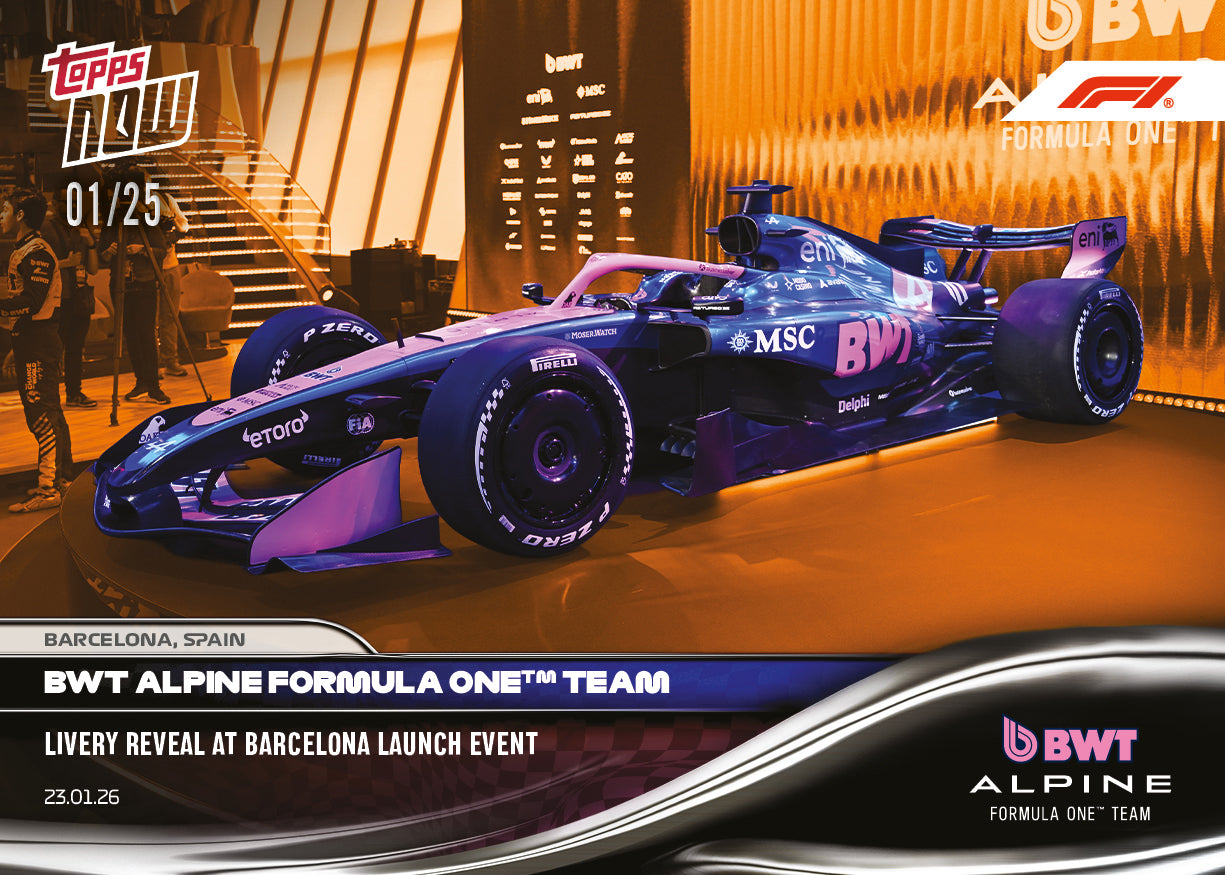 BWT Alpine F1 Team - 2026 Formula 1 Topps NOW - Card 5 - PR: 1264 - Image 6