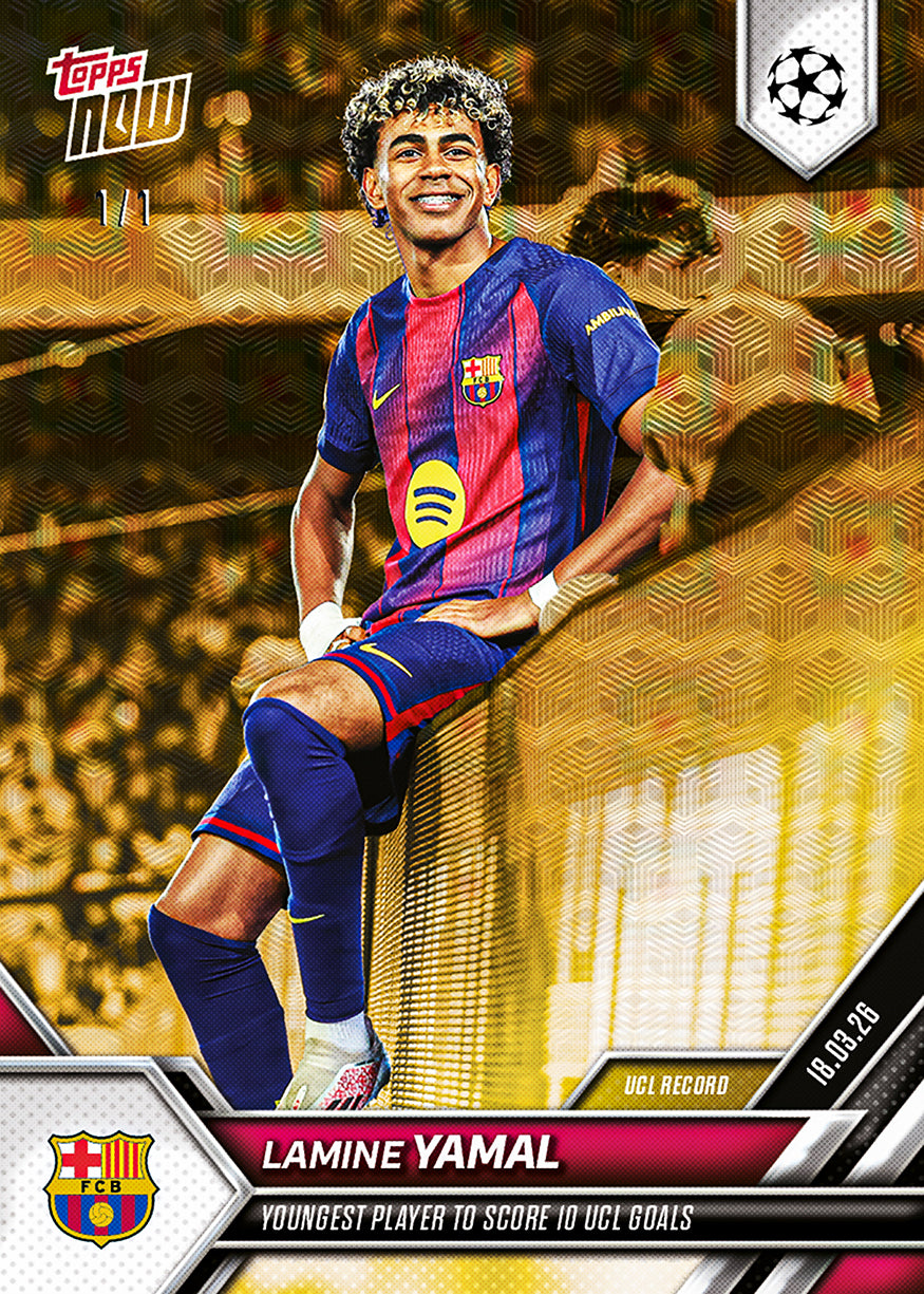Lamine Yamal - 2025-26 UCL Topps NOW - Card 112 - PR: 10135 - Image 3