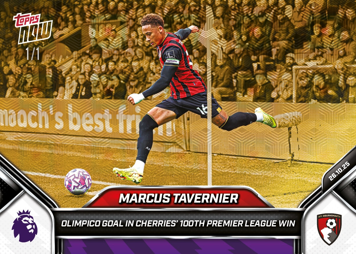 Marcus Tavernier - 2025-26 Premier League Topps NOW - Card 44 - PR: 198 - Image 2