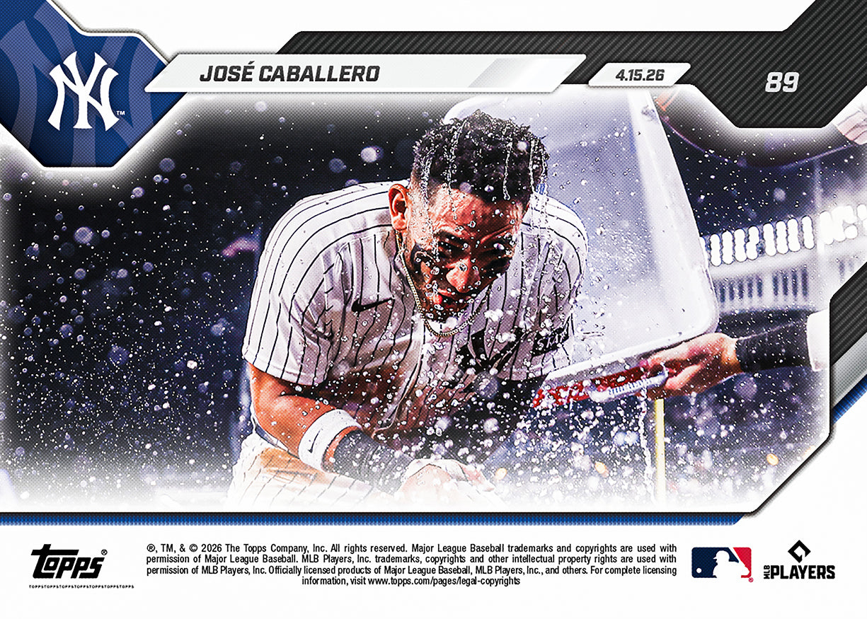José Caballero - 2026 MLB Topps NOW - Card 89 - PR: 384 - Image 2