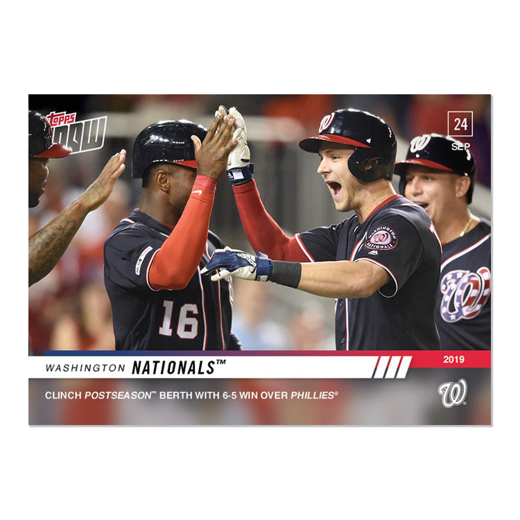 Washington Nationals - MLB TOPPS NOW Card 888 - Print Run: 229