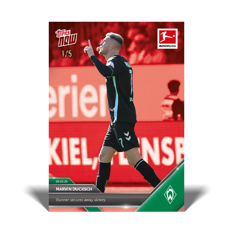 Marvin Ducksch - 2024-25 Bundesliga Topps NOW Card 150 - PR: 241 - Image 4