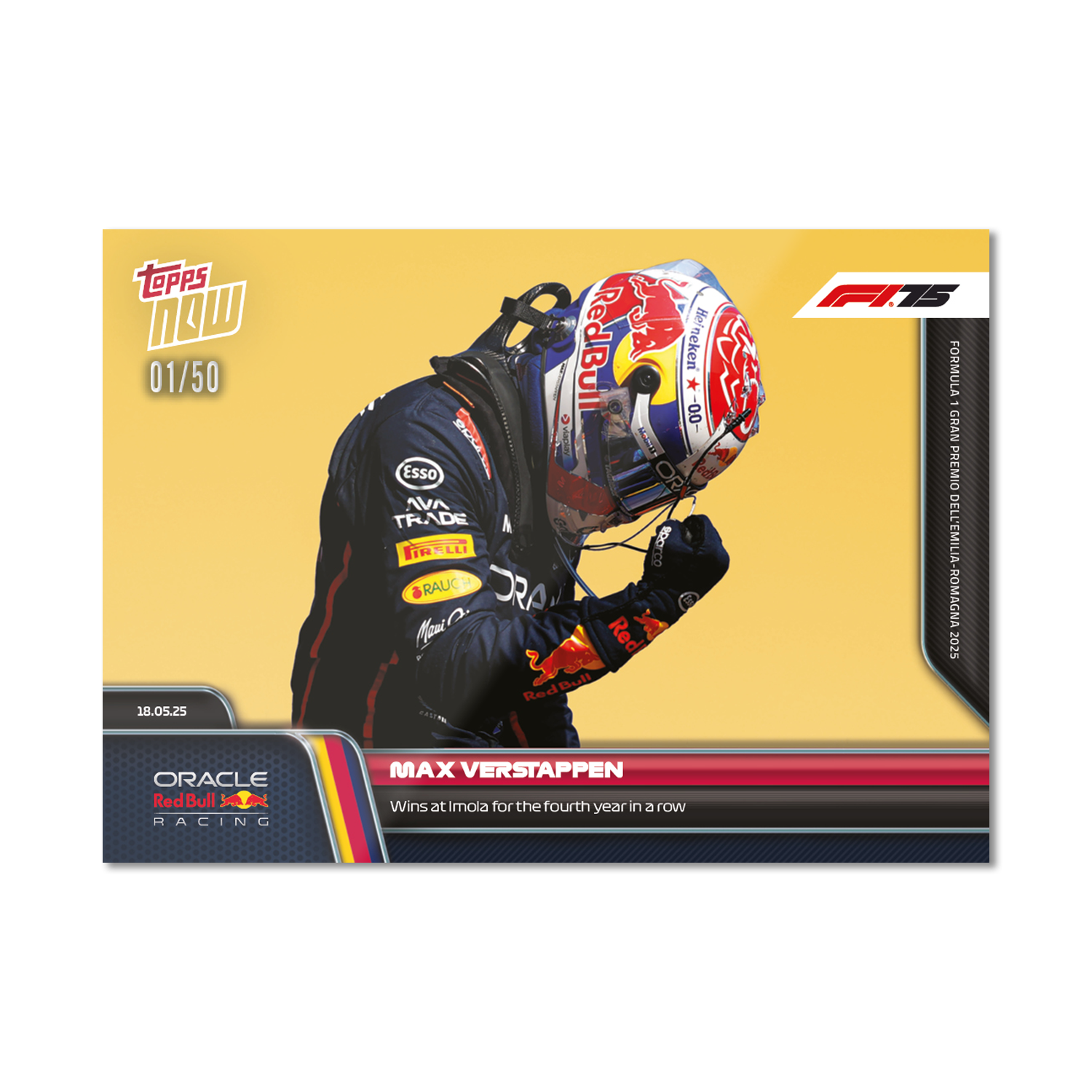 Max Verstappen - 2025 Formula 1 Topps NOW - Card 37 - PR: 2389 - Image 7