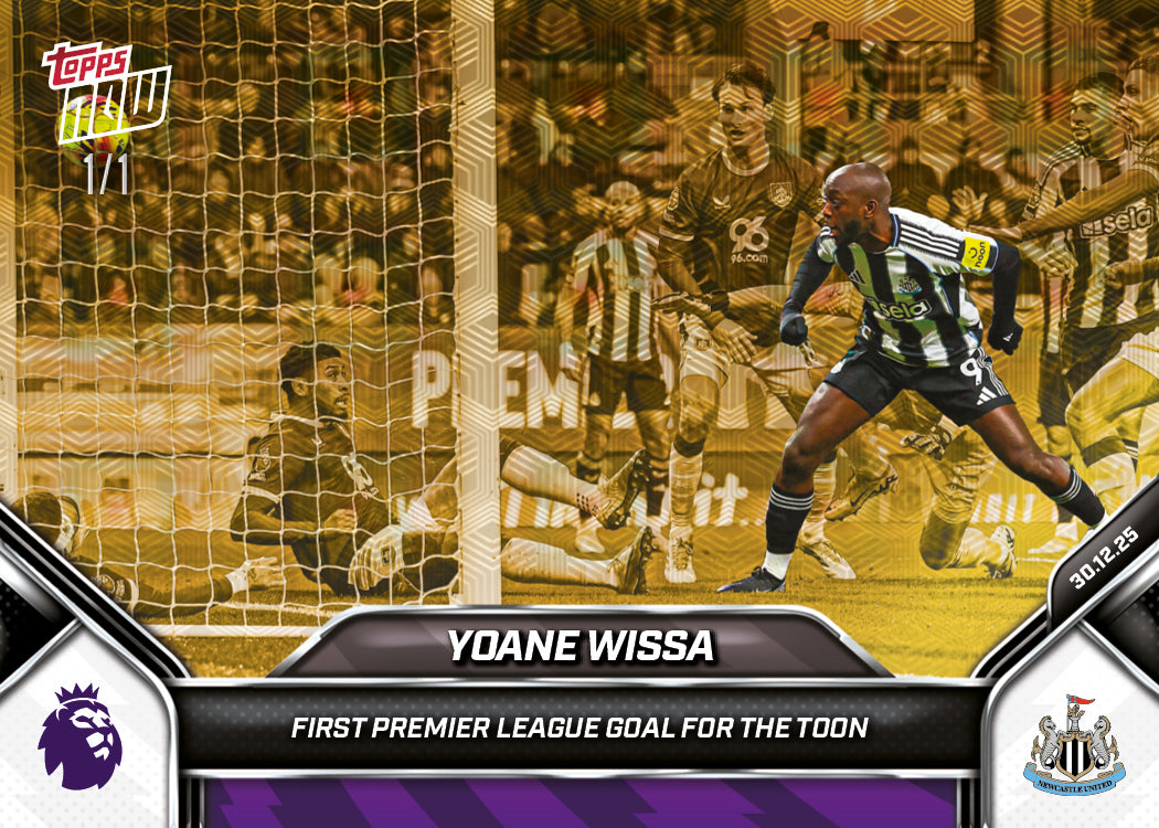 Alternative view of Yoane Wissa - 2025-26 Premier League Topps NOW - Card 93 - PR: 244