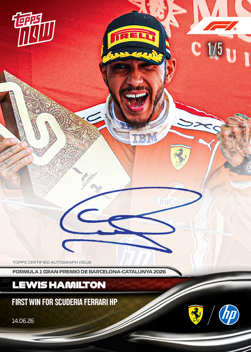 Lewis Hamilton - 2026 Formula 1 Topps NOW - Card 38 - PR: 69024 - Image 3