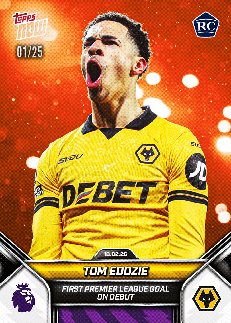 Tom Edozie - 2025-26 Premier League Topps NOW - Card 140 - PR: 946 - Image 5