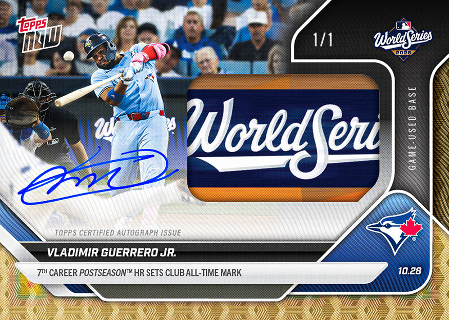 Alternative view of Vladimir Guerrero Jr. - 2025 MLB Topps NOW - Card 909 - PR: 7662