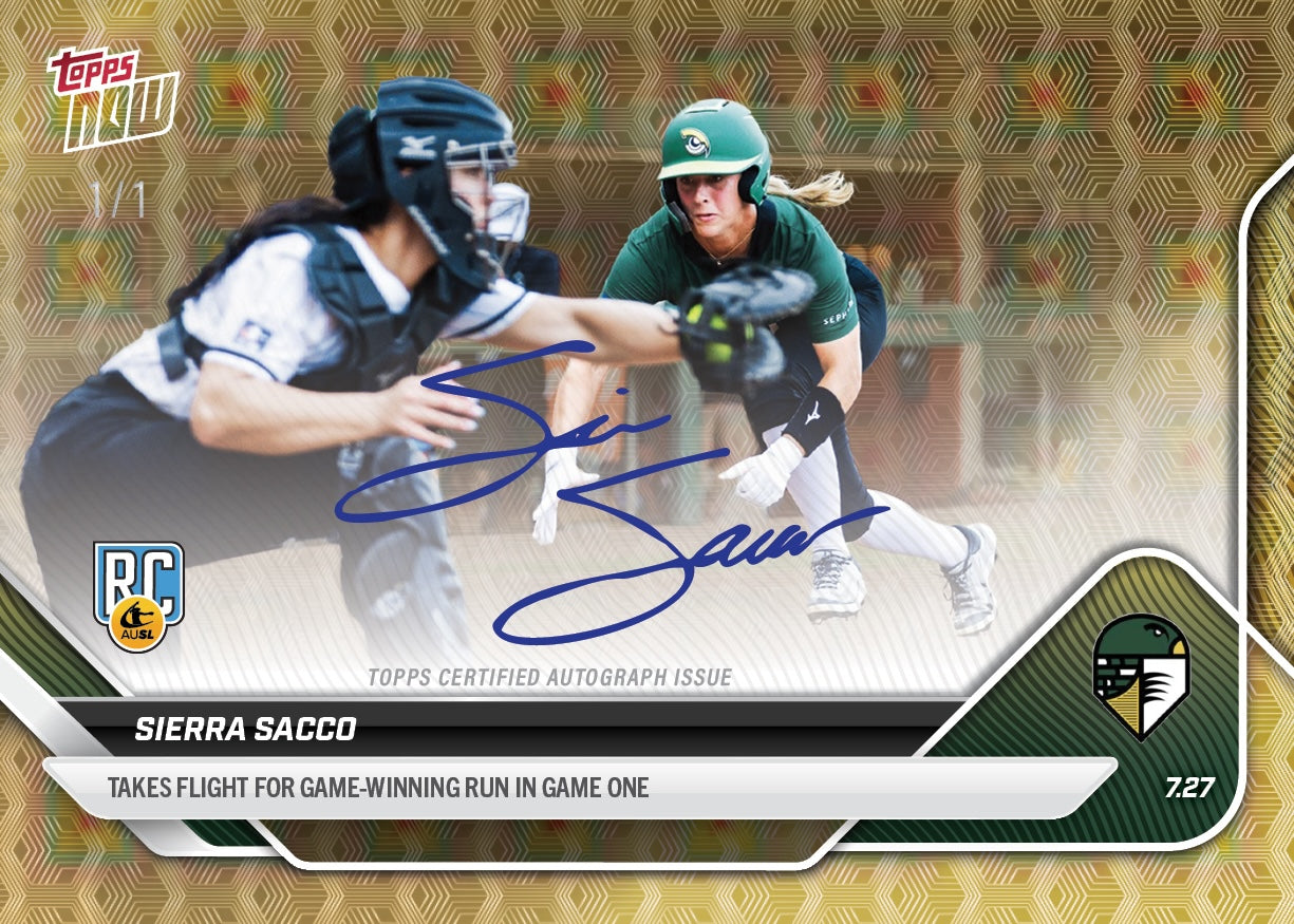 Sierra Sacco - 2025 AUSL Topps NOW - Card 29 - LOOK FOR AUTOS - PR: 1013 - Image 2