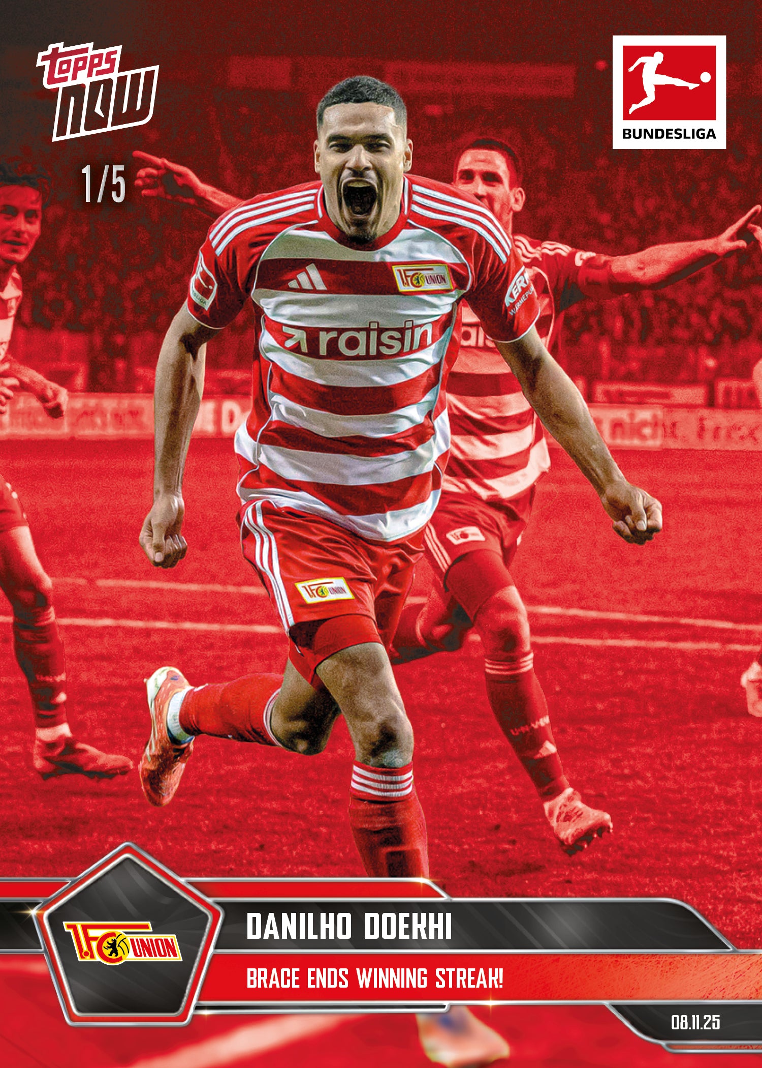 Danilho Doekhi - 2025-26 Bundesliga Topps NOW - Card 58 - PR: 166 - Image 3
