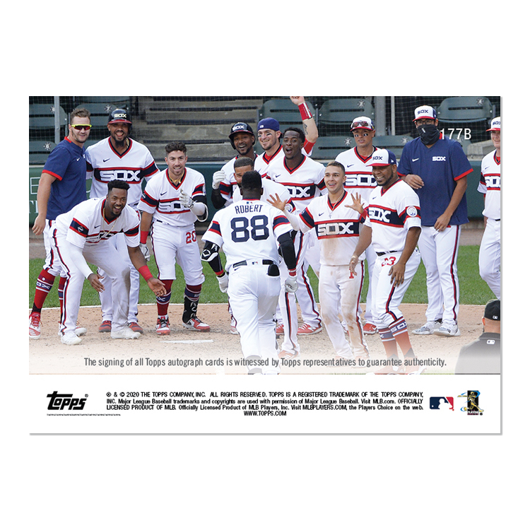 On-Card Auto # to 49 - Luis Robert - MLB TOPPS NOW Card 177B - Image 2