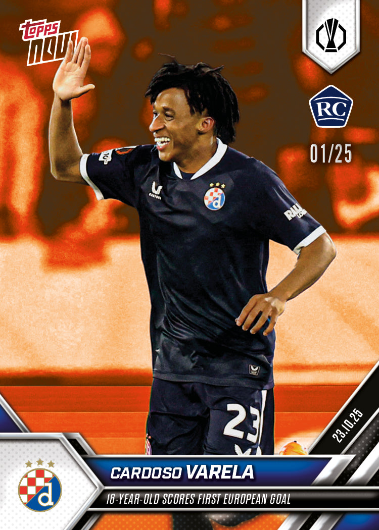 Cardoso Varela - 2025-26 UEL Topps NOW - Card 7 - PR: 1059 - Image 5