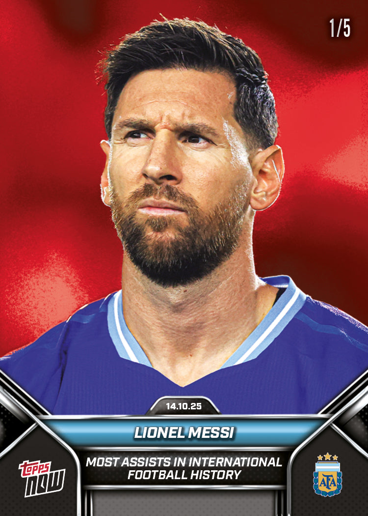 Lionel Messi - 2024-25 Argentina Topps NOW - Card 3 - PR: 8429 - Image 4