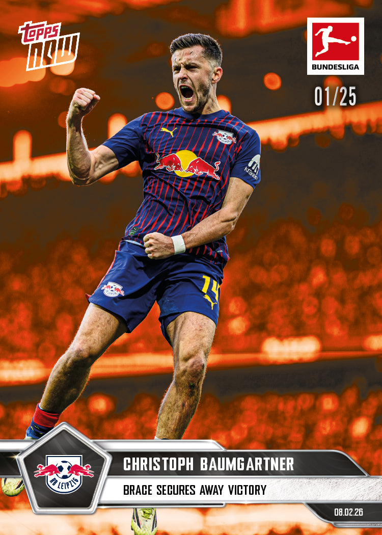Christoph Baumgartner - 2025-26 Bundesliga Topps NOW - Card 121 - PR: 134 - Image 5