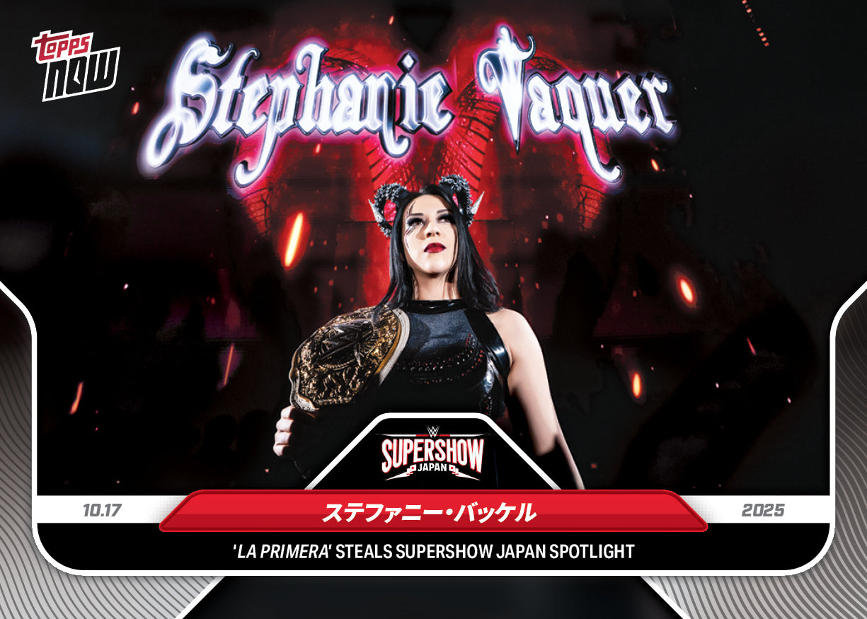 Stephanie Vaquer - 2025 WWE Topps NOW - Card 112 - PR: 1479 - Image 2