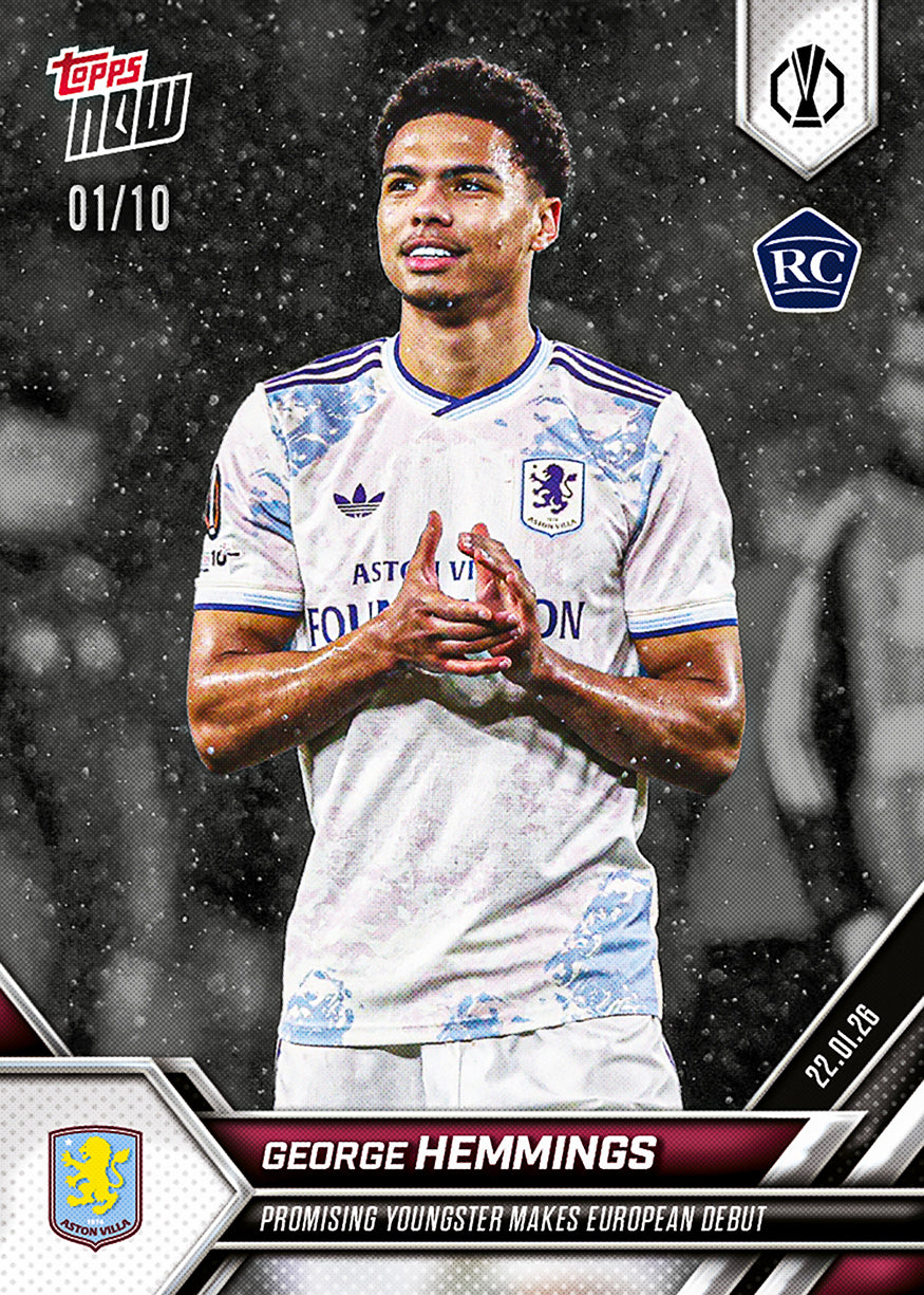 George Hemmings - 2025-26 UEL Topps NOW - Card 15 - PR: 709 - Image 4