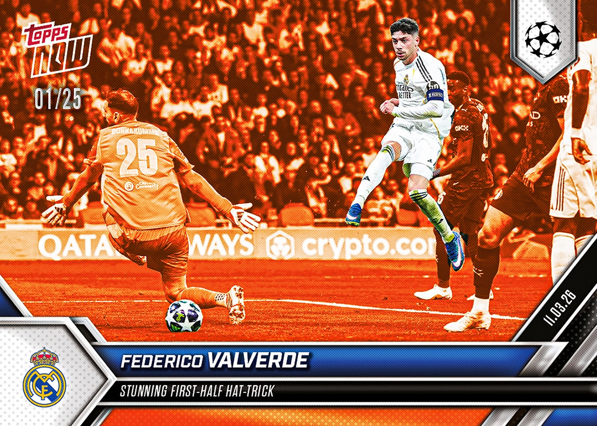 Federico Valverde - 2025-26 UCL Topps NOW - Card 104 - PR: 1583 - Image 5