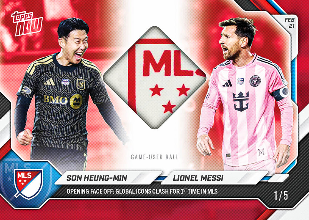 Son Heung-min / Lionel Messi - 2026 MLS Topps NOW - Card 1 - PR: 13472 - Image 3