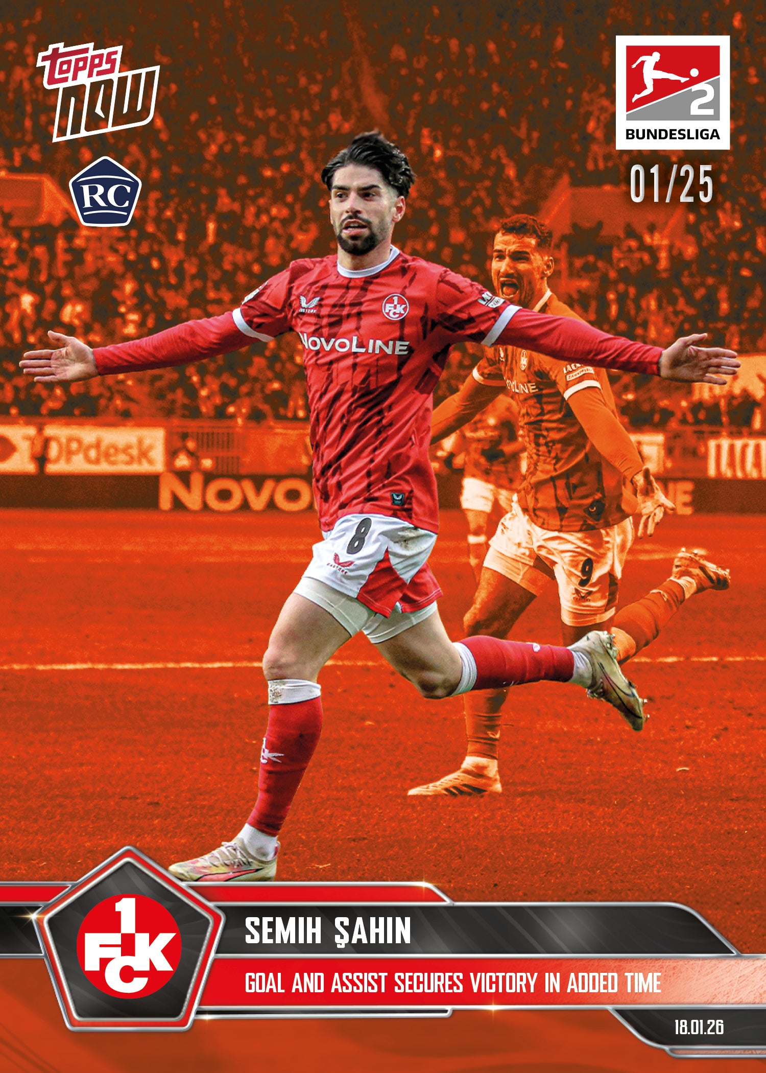 Semih Şahin - 2025-26 Bundesliga Topps NOW - Card 104 - PR: 448 - Image 5