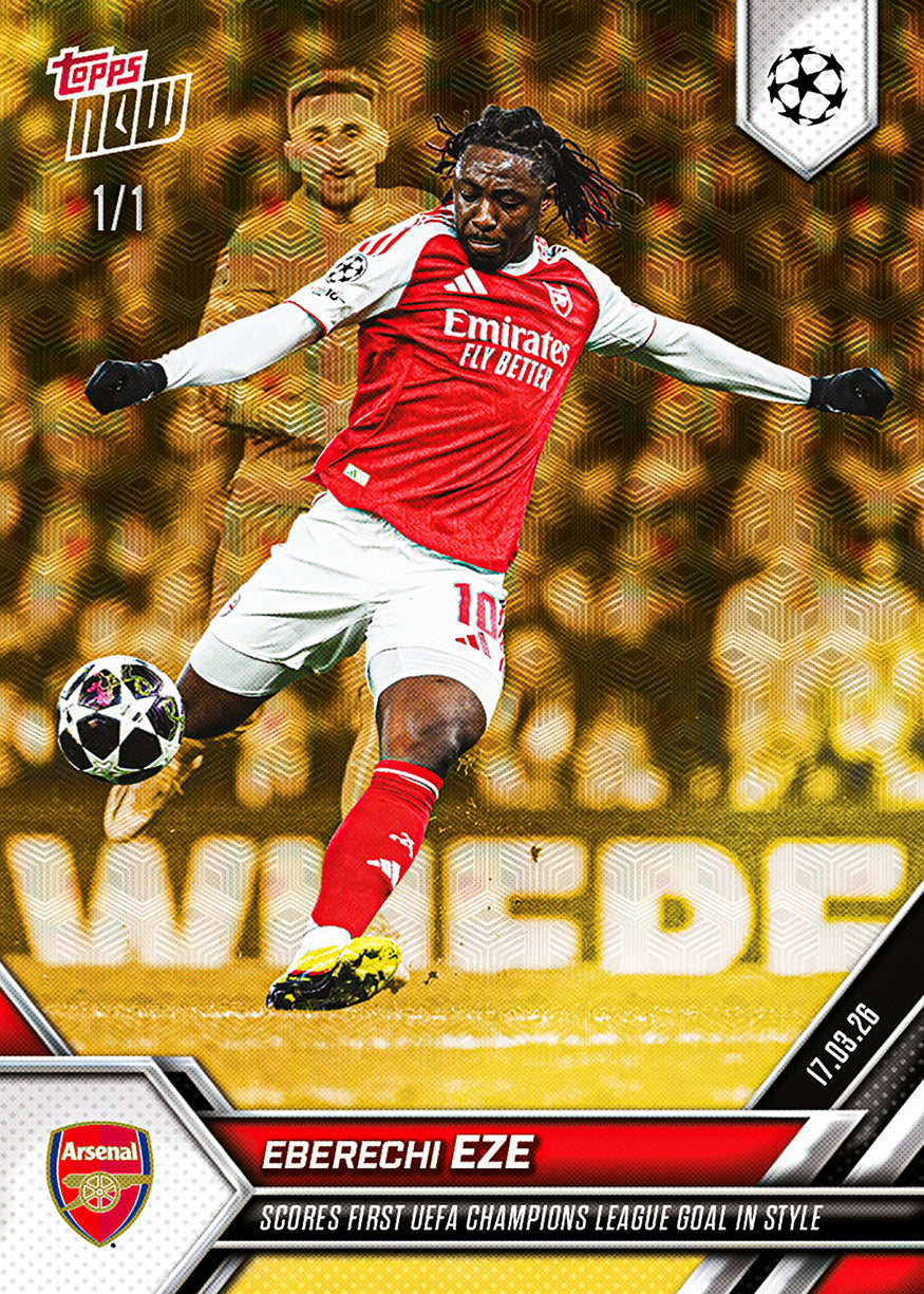 Eberechi Eze - 2025-26 UCL Topps NOW - Card 109 - PR: 987 - Image 2