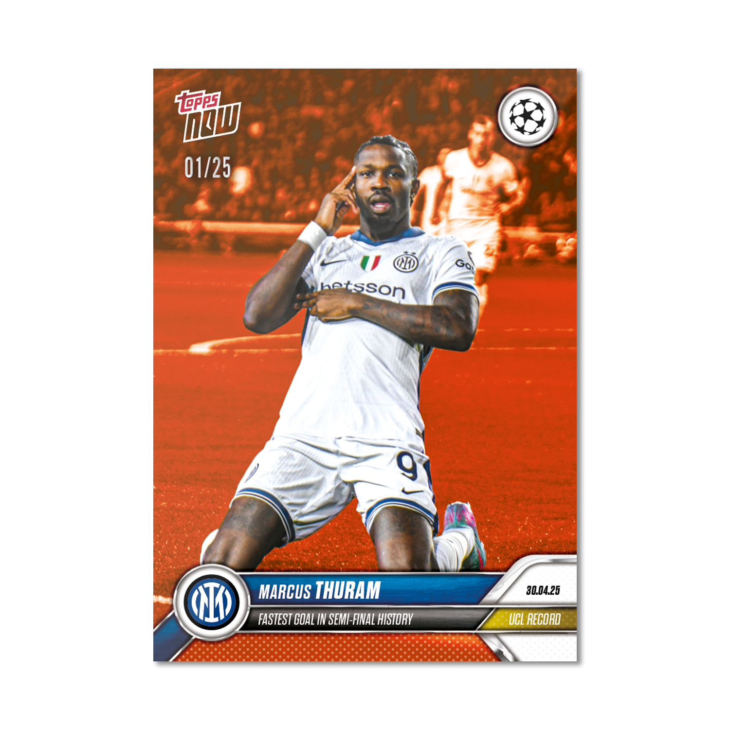Marcus Thuram - 2024-25 UCL Topps NOW - Card 150 - PR: 384 - Image 5